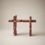 Red Frame Side Table