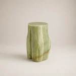 Green Pillar Side Table