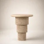 Ribbed Column Side Table