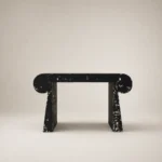 Black Roll Console Table