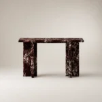 Red Stone Console Table