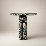 Ink Round Console Table