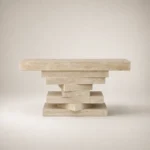 Bead Pillar Console Table