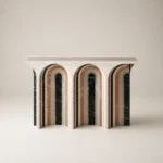 Red Archway Console Table