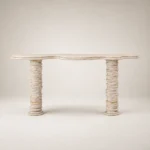 Fluted Pillar Console Table