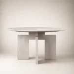 Slab Pillar Dining Table