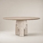 Woodgrain Round Dining Table