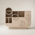 Round Grid Sideboard