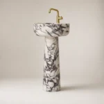 Gold Tap Pillar Basin