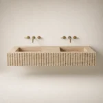 Ribbed Double Sink