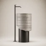 Grey Cylinder Basin