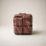Red Grid Stool