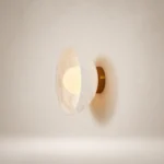 Gold Disc Wall Lamp